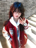 BJHG不计后果新年红色棒球服男款春季潮牌呢子外套美式复古夹克上衣女 新年红 S 实拍图