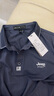 JEEP SPIRIT吉普短袖T恤男夏季短袖男士POLO休闲翻领可定制上衣服 深灰色 3XL 实拍图