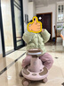 戴维贝拉（DAVE＆BELLA）儿童工装裤加绒小童裤子防水男童长裤冬季新款女宝宝休闲裤 灰粉色【DB4243943】 100 cm（建议身高90-100cm） 实拍图