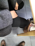 名橙鲨鱼裤女外穿秋冬新款加厚打底裤高腰收腹弹力提臀紧身保暖小脚裤 黑色—【绵羊绒款】 M【适合80-130斤】 实拍图