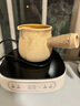 瓷牌茗茶具（cipaiming teaset）围炉煮茶家用全套配件罐罐茶煮茶壶室内炭火炉烤红薯 条纹《月颜》侧把壶 700ml 实拍图