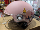 BIGBRO K15粉色梦幻城堡 新国标3C认证摩托车电动车骑行头盔男女通用四季防晒电瓶车夏季半盔 实拍图