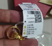 周六福足金999黄金耳环送妈妈耳饰生日礼物计价AA090834 一对 约3.49g 实拍图