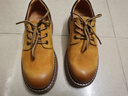 骆驼（CAMEL）低帮工装鞋秋季英伦皮革休闲男士马丁鞋 G15A076064 驼色 39 实拍图