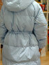 迪士尼（DISNEY）童装儿童女童连帽中长款时尚收腰羽绒服洋气24冬DB441AA03蓝150 实拍图