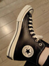 匡威（Converse）官方1970S男女高帮牛皮革休闲板鞋经典黑黑色A13863C A13863C 39.5 实拍图
