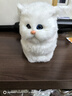 亦趣仿真猫玩偶会叫小猫咪毛绒玩具摆件可爱猫咪公仔儿童生日新年礼物 纯白会叫猫咪+领结 实拍图