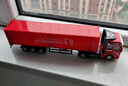 中麦微合金车集装箱货车大卡车工程车自卸汽车模型儿童3-6岁男孩玩具车 货柜车 红色 实拍图