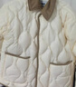 森马（Semir）羽绒服女中长款轻薄拼接灯芯绒翻领2024冬季三防外套109724113004 实拍图