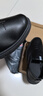 皮鞋男休闲商务软皮黑色正装鞋软底一脚蹬厚底透气工作鞋开车鞋 黑色 41 实拍图
