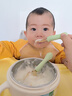 葆氏叉勺儿童PPSU宝宝自主进食训练辅食餐具带防尘盒便携套装独角兽绿 实拍图