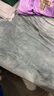 雅鹿冬季加厚牛奶绒床单单件法兰绒珊瑚绒毛毯被单单人加绒冬天1.5米2 绅士灰NS 单床单：180*230cm 实拍图