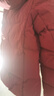 坦博尔羽绒服女短款秋冬连帽宽松保暖女士外套厚TD236356 酱紫红 170  实拍图