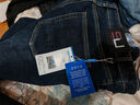 真维斯牛仔裤男冬季加绒加厚直筒修身裤子男士休闲时尚百搭男裤保暖长裤 563深蓝色 加绒 33 （建议155-165斤） 实拍图