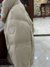 三彩【宋轶同款】冬款短款羽绒服立领白鸭绒面包服保暖外套女 咖啡色 M 实拍图