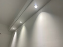 雷士led防眩筒灯嵌入式窄边框全铝无主灯家用商用吊顶天花灯 白杯-7W中性光4000k<开孔75mm 实拍图