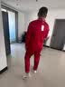 雪茜曼红色睡衣情侣款长袖冰丝结婚新婚喜庆男女款大码宽松家居服套装 实拍图