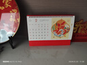 嘉然恒 红色台历2026全年喜庆日历马年简约款月历大格子记事计划本商务办公桌面摆件可定制 福到万家 实拍图