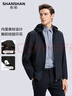 SHANSHAN杉杉夹克男春秋季休闲百搭条纹内里拉链外套可拆卸连帽爸爸装衣服 实拍图