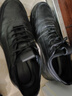 红蜻蜓男鞋春秋男士运动皮鞋牛皮休闲跑步鞋户外板鞋WTL24040黑色43 实拍图