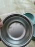 贝初众猫碗宠物碗狗碗狗盆猫咪盆喝水吃饭食盆水盆一体自动饮水机小型犬 绿色中号 耐磨易洗优质不锈钢 可拆卸设计 实拍图