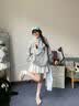 LEMANISM加绒卫衣男明星同款腊肠狗春秋长袖T恤连帽宽松情侣外套女 浅灰色 M 实拍图
