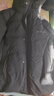 鸭鸭（YAYA）羽绒服男士中长款连帽服中老年爸爸冬装加厚保暖极寒外套男D 黑色 XL /180 实拍图