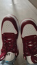 回力女鞋小白鞋女士秋季透气休闲板鞋韩版百搭潮流平底学生潮运动鞋子 酒红 40 实拍图