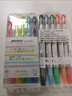 三菱（uni）双头荧光记号笔 学生作业手账绘画标记笔彩色笔 细0.4mm粗4mm PUS-103T 5色基础色套装 实拍图