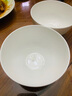 银凤国瓷“纯白”无颜料健康骨瓷餐具碗碟套装家用无毒无铅无镉釉下彩 纯白本色-4.5英寸澳碗 实拍图