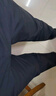 与狼共舞【易打理】锥形裤松紧腰头九分裤男士休闲裤 001黑色 50/M 实拍图