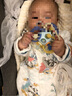 贝肽斯婴儿衣服春夹棉连体衣新生儿宝宝装三层空气棉婴儿连体衣 熊猫欢颂 80cm 实拍图