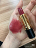 露华浓（Revlon）丽采保湿滋润唇膏女士哑光黑管口红女士不掉色美妆化妆品女彩妆 525#缤纷红酒（奶油质地） 实拍图