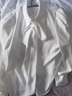 伯德小姐雪纺蝴蝶结衬衫女设计感职业正装白色上衣面试套装衬衣 CS14 白色长袖【雪纺】可拆卸飘带 S -适合90-100斤可穿 实拍图