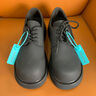 H8厚底德比鞋男2025新款黑色马丁靴通勤工作鞋子增高大头鞋休闲皮鞋 碳黑色 （米奇升级版） 38 （皮鞋码） 实拍图