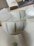 【摩登主妇同源】釉下彩米饭碗特别好看的餐具小碗家用陶瓷吃饭碗 4.5英寸菱格碗【4个装】 实拍图