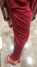 红豆睡衣女纯棉长袖套装家居服纯色翻领开衫情侣睡衣【红色本命年】 实拍图