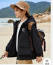 ASK JUNIOR男童三防外套26春儿童连帽户外运动登山服青少年 黑色 130 实拍图