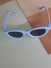 儿童太阳镜男女童韩版洋气偏光墨镜宝宝硅胶遮阳防晒夏季时尚眼镜 湖蓝色硅胶偏光镜 实拍图