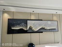 墨派（Mopai）现代轻奢客厅沙发背景墙装饰画2025新款叠加画极简高级感挂画 背有靠山 240x65cm(适合3.5米沙发)晶瓷 实拍图