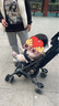 好孩子口袋车 超轻便婴儿推车 可坐可躺可登机宝宝伞车儿童遛娃神器 【3X至尊黑】赠原装透气坐蔸 实拍图