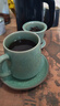 宜杯子仿宋汝窑茶杯老板办公杯带杯垫四件套茶水分离杯冰裂茶具送礼礼盒 秘色汝窑君尚杯 实拍图