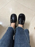 大东时尚乐福鞋女2025春季新款学院风中跟粗跟小皮鞋圆头女鞋0706 黑色 四季款底高3.8cm 36 实拍图