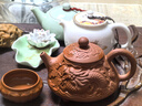 琦轩源紫砂茶壶家用大容量石瓢壶朱泥祥龙泡茶壶功夫茶具单壶 实拍图