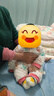 贝肽斯婴儿衣服春秋连体衣新生儿宝宝秋装三层空气棉婴儿连体衣 滑雪企鹅 73cm 实拍图