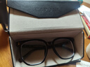 蔡司（ZEISS）镜片可选近视眼镜男女变色防雾防蓝光辐射平光镜木纹腿大框配度数 配1.56视特耐高清膜0-300度 实拍图