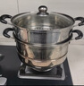 苏泊尔SUPOR好帮手304不锈钢双层复底28cm蒸锅燃气电磁炉通用蒸笼SZ28B5 实拍图