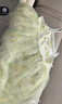 巴厘小猪女宝宝连衣裙夏季新中式公主裙儿童衣服短袖夏装周岁礼服女童裙子 夏日花 90 cm 实拍图