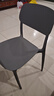 塑料椅子家用加厚北欧餐厅靠背椅餐桌商用餐椅现代简约舒适凳子 加厚款烟灰色 1把装 实拍图