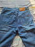 AEMAPE苹果春秋全棉牛仔裤男款直筒宽松大码阔腿加肥胖子肥佬大裤腿高腰 1358#浅蓝色 32  (2尺5) 实拍图